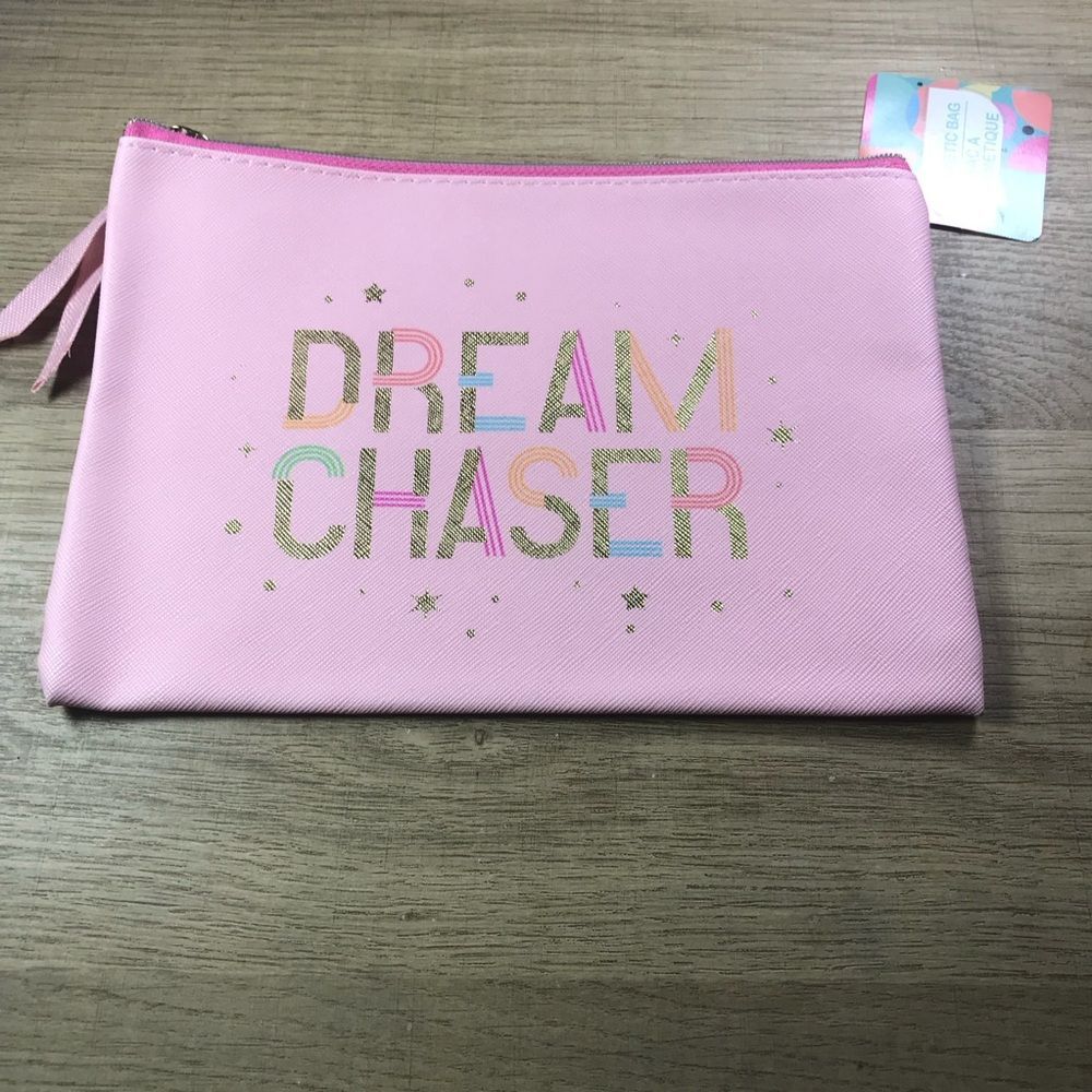 Pink Dream Chaser Makeup Bag Pouch